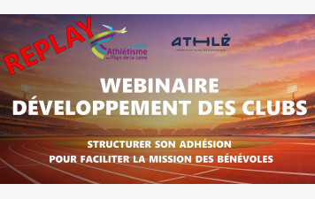 Replay Webinaire Structurer ses adhésions club