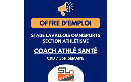 Offre d'emploi (CDD) - Stade Lavallois Omnisports section Athlétisme